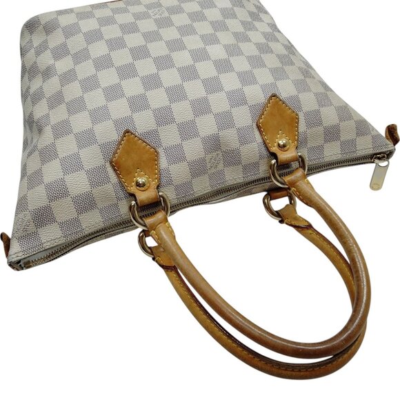 651444BV (S6) Louis Vuitton Hand Bag Saleya PM White Damier Azul - Picture 3 of 9
